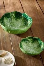 Green Cabbage Serveware Set of 2 Bowls