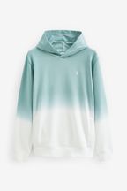 Light Blue Dip Dye Ombre Hoodie