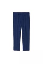MOSS Blue Boys Slub Trousers