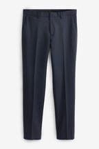 Navy Blue Skinny Fit Tuxedo Suit Trousers