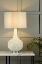 Grace Painted Patterned Glass Table Lamp