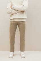 Stone Slim Premium Laundered Slim Fit Stretch Chino Trousers