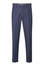 Skopes Woolf Navy Blue Check Tailored Fit Suit Trousers