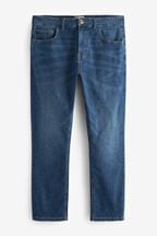 Blue Mid Single Slim Fit Classic Stretch Jeans