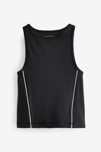 Black/White Supersoft Active Tank