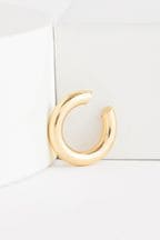10 Carat Gold Plated N. Premium Chunky Ear Cuff Made With Recycled Brass
