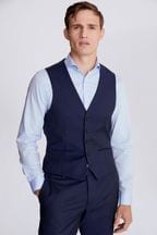MOSS Ink Blue Slim London Suit: Waistcoat