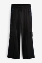 Black Side Stripe Wide Leg Trousers