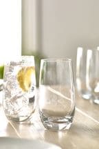 Clear Nova Tumbler Glasses Set of 4 Tall Tumbler Glasses