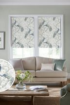 Laura Ashley Belvedere Midnight Made to Measure Roman Blind