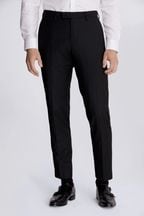 MOSS Black Stretch Suit: Trouser