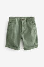 Khaki Green Washed Chinos Shorts (12mths-16yrs)