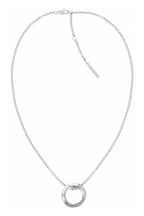 Calvin Klein Jewellery Ladies Silver Tone Twisted Ring Necklace