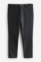 Charcoal Grey Slim Fit Stretch Chinos Trousers