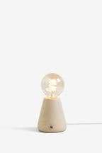 Blonde Oslo Tapered Wood Table Lamp