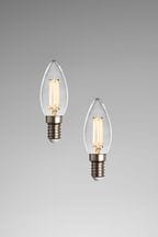 2 Pack 4W LED SES Candle Dimmable Light Bulbs