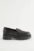 Black Forever Comfort® Leather Chunky Loafers
