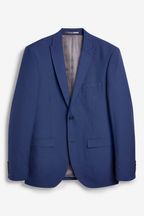 Bright Blue Tailored Two Button Suit Jacket