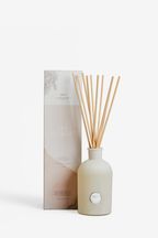 White Country Luxe Spa Retreat 1 Litre Lavender and Geranium Fragranced Reed Diffuser & Refill Set