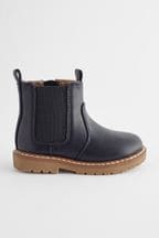 Navy Blue Chelsea Boots