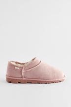 Pink Suede Shoot Slippers