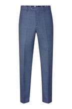 Skopes Watson Blue Tailored Fit Wool Blend Suit Trousers