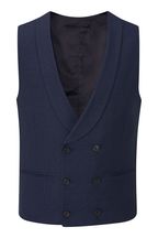 Skopes Harcourt Navy Blue Double Breasted Suit Waistcoat