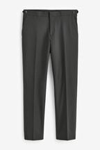 Charcoal Grey Slim Motionflex Stretch Suit: Trousers