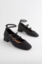 Black Forever Comfort® Block Heel Mary Jane Shoes