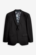 Black Tailored Two Button Suit Jacket