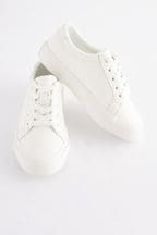 White Lace-Up Shoes