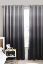 Grey Ombre Eyelet Blackout Curtains