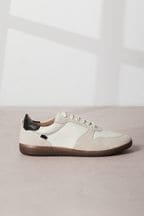 Neutral Signature Forever Comfort Low Retro Leather Trainers