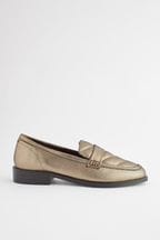 Bronze Forever Comfort® Leather Quilted Loafers