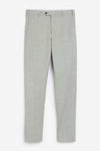 Light Grey Slim Motion Flex Stretch Suit: Trousers