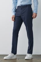 Navy Skinny Motion Flex Stretch Suit: Trousers