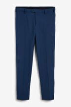 Bright Blue Slim Motion Flex Stretch Suit: Trousers