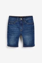 Blue Loose Fit Denim Shorts (3-16yrs)