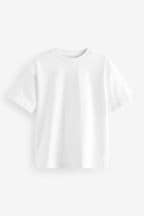 White Relaxed Cotton Short Sleeve T-Shirt (3-16yrs)
