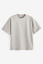 Grey Pale Oversized Cotton Short Sleeve T-Shirt (3-16yrs)