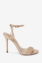 Gold Forever Comfort® Barely There Stiletto Sandals