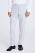 MOSS Tailored Fit Light Grey Flannel Suit: Trousers
