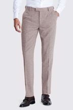 MOSS Slim Fit Stone Donegal Suit: Trousers