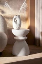 Stone Effect Stone Effect Totem Side Table