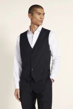 MOSS Performance Tailored Fit Black Suit: Waistcoat