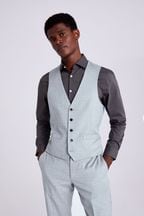 MOSS Grey Stretch Suit Waistcoat