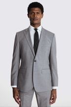 MOSS Light Grey Tailored Fit Performance Marl Suit Jacket