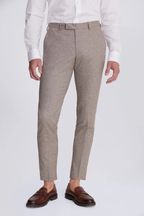 MOSS Brown Slim New Neutral Suit: Trousers