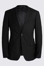 MOSS Black Tailored Stretch Suit: Jacket