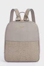 OSPREY LONDON Grey The Kellie Leather Backpack